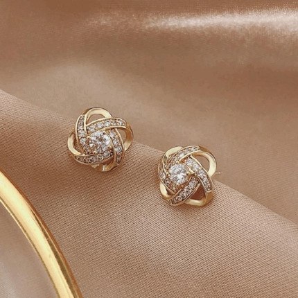 Love Knot Stud Earrings